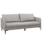 Modern 76 Inch Loveseat Sofa Couch for Apartment Dorm with Metal Legs-Grey